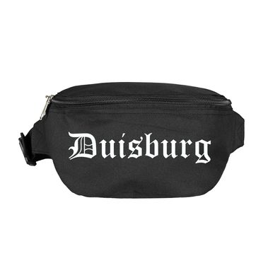Duisburg Bauchtasche - Altdeutsch bedruckt - Gürteltasche Hipbag - Farbe...