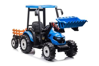 Batteriebetriebener Traktor mit Anhänger Hercules Blue 24V
