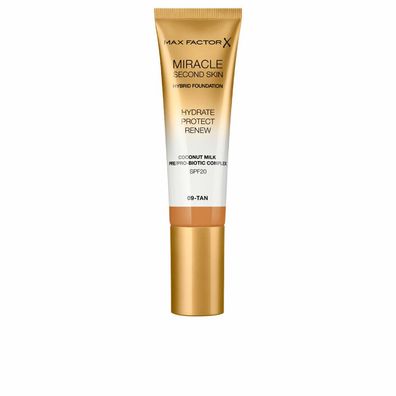 Max Factor Miracle Second Skin Spf20 9 Tan 30ml