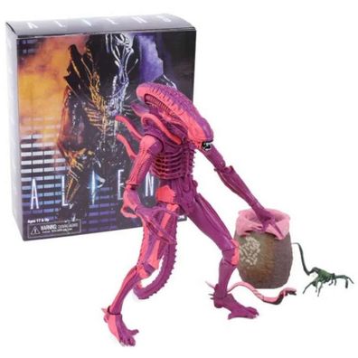 Red Alien Figur mit Chestburster & Facehugger Figuren - Neca Alien Xenomorph Figuren