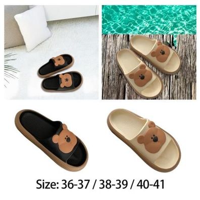 Hausschuhe mit offenen Zehen, Sommerhaus-Sandalen fur Strandurlaub,