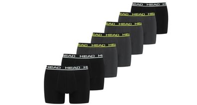 HEAD Herren Boxershort Basic Boxer 7er Multipack Black/ Phantom