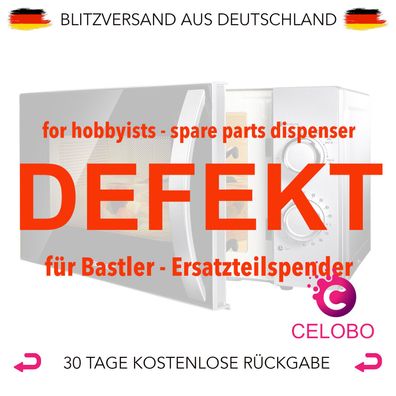 DEFEKT - Hanseatic Mikrowelle 634711 20 l Auftaufunktion silberfarben 700W