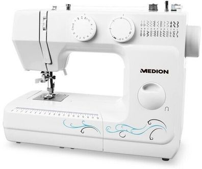 Medion® Freiarm-Nähmaschine MD 18205, Knopfloch- und Einfädelautomatik - NEU