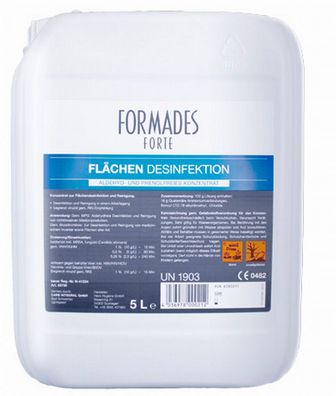 Formades Forte - aldehydfreie Flächendesinfektion - MRSA wirksam - versc...