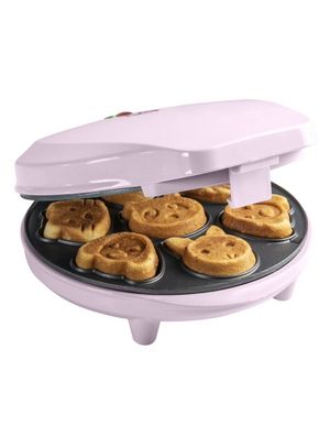 Bestron AAW700P Mini-Cookie-Maker in lustigen Tiermotiven, 700W, rosa - NEU