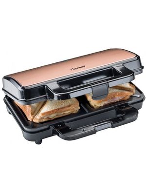 Bestron Sandwichmaker Sandwich Toaster, ASM90XLCO, Kupfer-Design - NEU