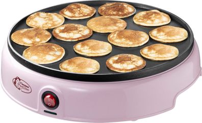 Bestron APFM700SDP Poffertjes-Gerät, pink, Mini-Pancake, antihaftbeschichtet NEU
