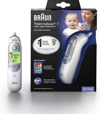 Braun ThermoScan 7 IRT 6520 Ohrthermometer, für alle Altersgruppen - B-Ware