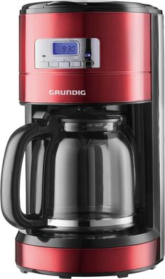 Grundig Filter-Kaffeemaschine KM 6330 Red Sense, 1,8L, 12 Tassen Glaskanne - NEU