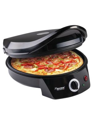 Bestron elektrischer Pizzaofen APZ400Z, bis 230°C, 1800W, schwarz - NEU