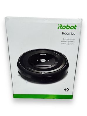 iRobot Roomba e5 (E515840) Saugroboter 3 Stufen 0,6L App-fähig, schwarz - Refurb