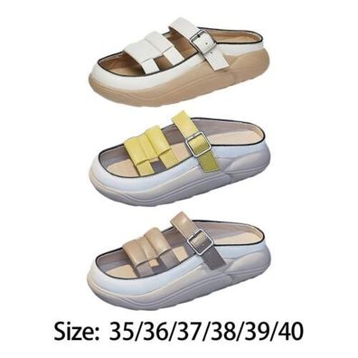 Damen Slide Sandalen Hausschuhe Sommerschuhe Gummisohle Flatform Schuhe Slip On
