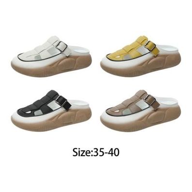 Hausschuhe Hallenschuhe Bequeme Flatform-Schuhe Damen-Sandalen