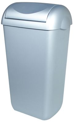 PlastiQline Abfallbehälter - 43 L - Kunststoff - Swing-Deckel - Farbe: weiß