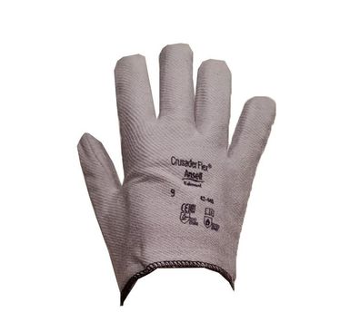 5 Paar Ansell Crusader Flex 42-445 Hitzeschutz Handschuhe bis 180 °C Größe 9