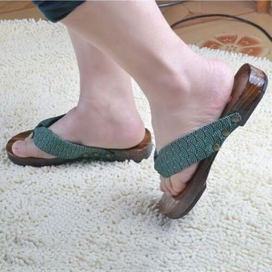 Japanisch Geta Sandalen Herren Tanga Sandalen Holz Hausschuhe Schuhe