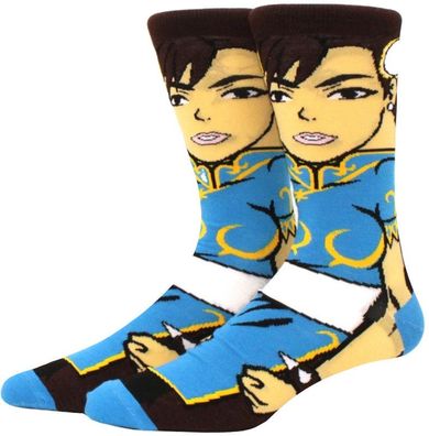 Street Fighter Socken Capcom Motivsocken Chun-Li Socken Gaming Fighter Motiv Socken