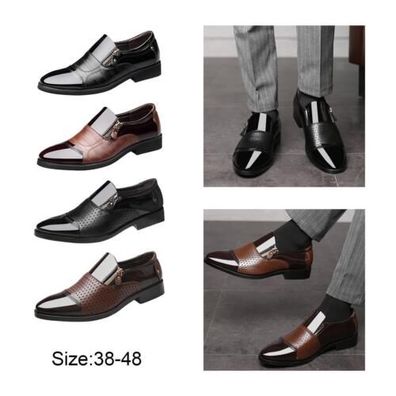 Herren-Kleiderschuhe, Business-Schuhe, bequeme PU--Loafer, Arbeits-Oxfords,