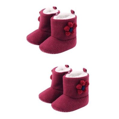 3 Pieces Fur Babys Schneewarmer Prewalker Baumwollstiefel