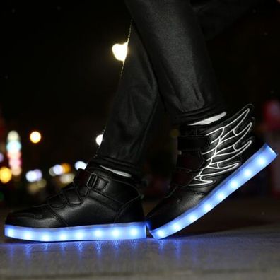 Kinder Jungen Madchen LED Schuhe leuchten leuchtende Kinder Trainer Turnschuhe