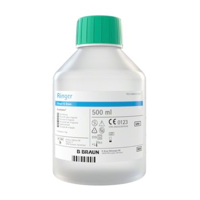 B. Braun Ringer Ecotainer® Topische Spüllösung 500 ml| Karton (10 Flaschen)