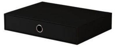 Rössler Papier 1524452700 Schubladenbox SOHO - einzel Schublade für A4, schwarz