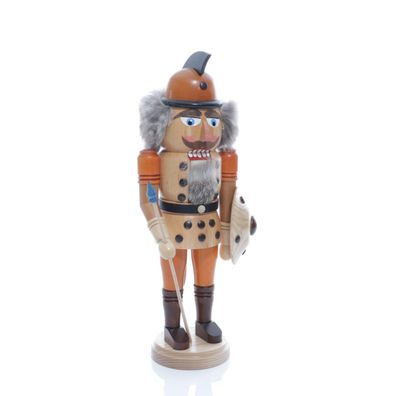 Nußknacker Soldat mit Schild und Speer Höhe= 30cm NEU Weihnachten Seiffen