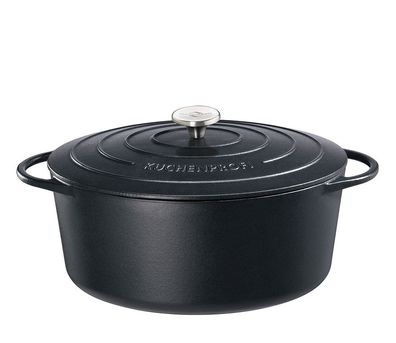 Küchenprofi Bratentopf oval, 40 cm classic black 402001040