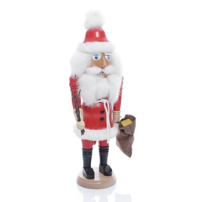 Nußknacker Weihnachtsmann mit Geschenkesack rot Höhe= 41cm NEU Weihnachten