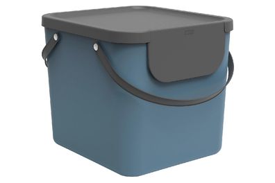 ROTHO Abfallbehälter Albula 40l 39,8x35,8x33,9cm horizon blue 1 Stck. 106279 (EKB)