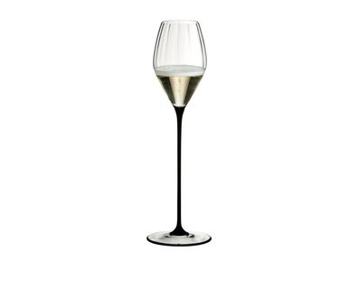 Riedel Vorteilsset 1 Glas RIEDEL HIGH Performance Champagne GLASS BLACK 4994/28B ...