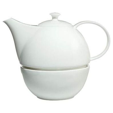 Goebel Kaiser Porzellan Geschirr klassisch Teekanne mit Stövchen - Teapot 14004691