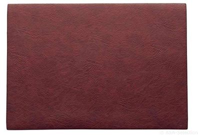 ASA Tischset, rosewood PVC 46 x 33 cm, vegan leather, aus PU 78301076 ! ...