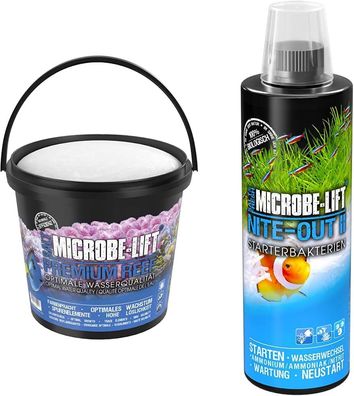 Microbe-lift Set Premium Reef Salt 10kg & Nite-Out II 473ml