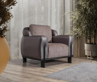 Modern Sessel Design Wohnzimmer Möbel Blau farbe Luxus Stil Neuheit
