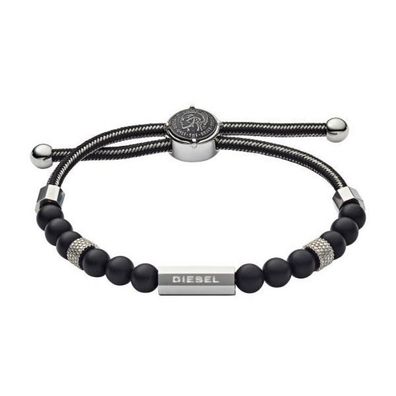 Men´s textile bracelet with agate DX1151040
