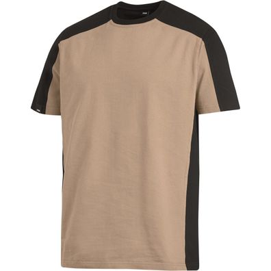 FHB T-Shirt MARC - Beige-Schwarz 102 L