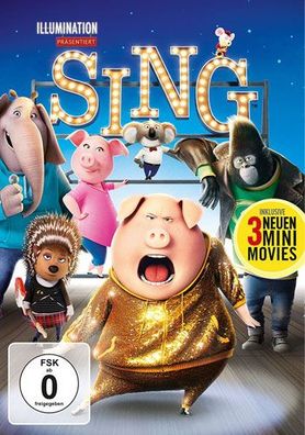 SING (DVD) inkl. 3 Mini-Movies Min: 104/ DD5.1/ WS Illumination Stud - Universal Pi