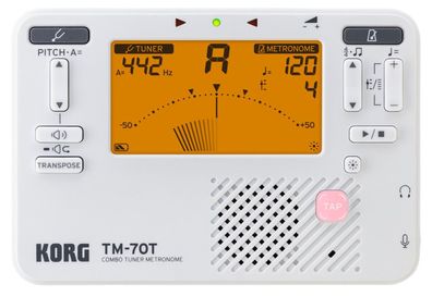 Korg TM-70T-WH - Stimmgerät und Metronom - weiß
