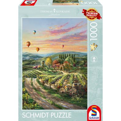 SSP Puzzle Peaceful Valley Vineyard 1000 57366 - Schmidt Spiele 57366 - (Spielwar...