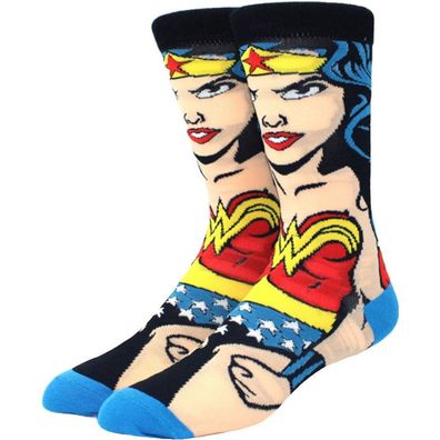 Wonder Woman Motivsocken - DC Comics Cartoons Socken Heroes DC Comic Lustige Socken