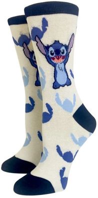 Stitch 360° Weiße Lustige Socken - Lilo & Stitch Disney Motiv-Socken Heroes Socken