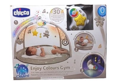 Chicco Enjoy Colours 3in1 Spielmatte Multifunktionsspielbogen für Neugeborene