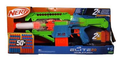 NERF Elite 2.0 Double Punch Spielzeugpistole Blaster Nerf Darts ohne Pfeile * A