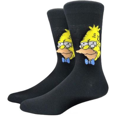 Abe Simpson 360° Socken - The Simpsons Cartoon Heroes Lustige Motiv-Socken