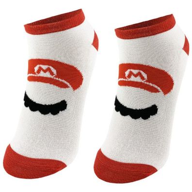 Mario 360° Sneakers Socken - Super Mario Bros Cartoon Heroes Lustige Motiv-Socken