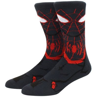 Black Spider-Man Socken in 3/4-Länge - Marvel Comics Charakter Lustige Motiv-Socken