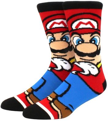 Super Mario Socken in 3/4-Länge - Super Mario Bros Charakter Lustige Motiv-Socken