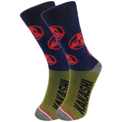 Kakashi Socken in 3/4-Länge - Naruto Shippuden Charakter Lustige Motiv-Socken